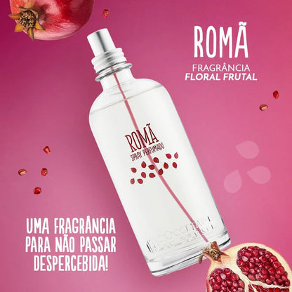 Combo Romã: Chantilly de Banho, Esfoliante, Hidratante e Spray