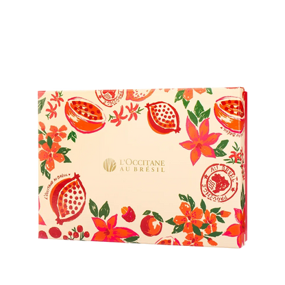 Kit Trio Romã L'Occitane com Spray Perfumado, Geléia Hidratante e Esfoliante