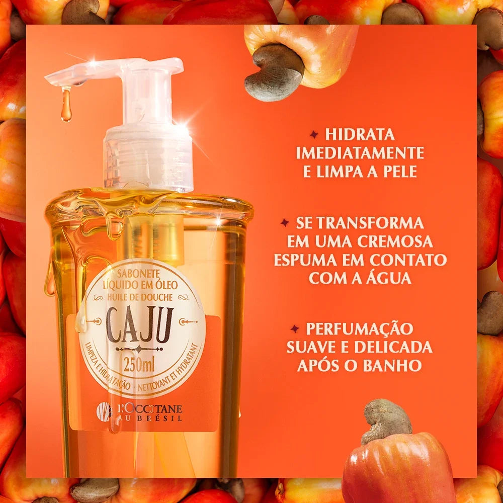 Sabonete Líquido em Óleo Caju 250ml